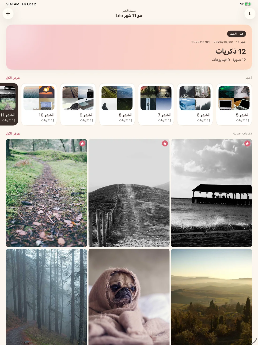 Memories on iPad — ar