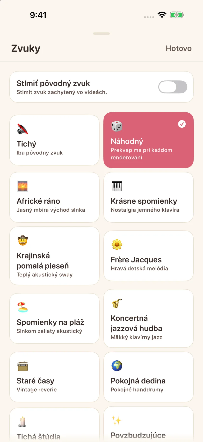 Memories — Výber hudby (sk)