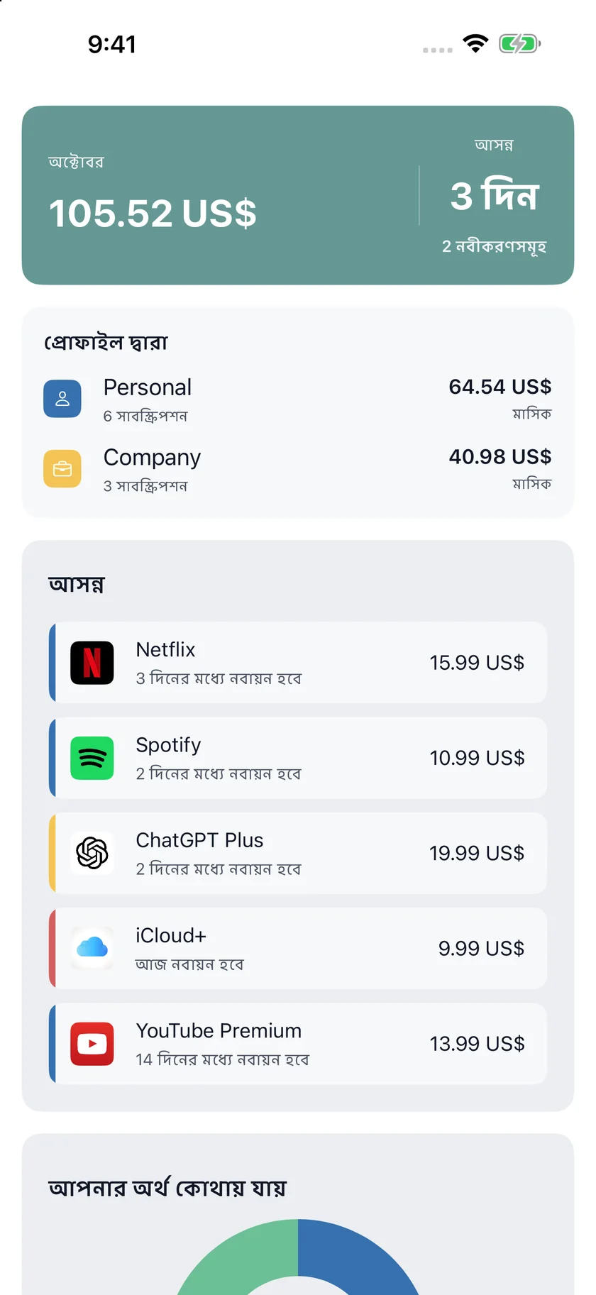 MyRenewals — ব্যক্তিগত ও কোম্পানি (bn)