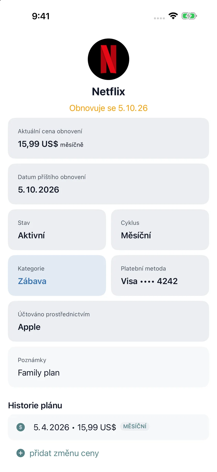 MyRenewals — Podrobnosti o plánu (cs)