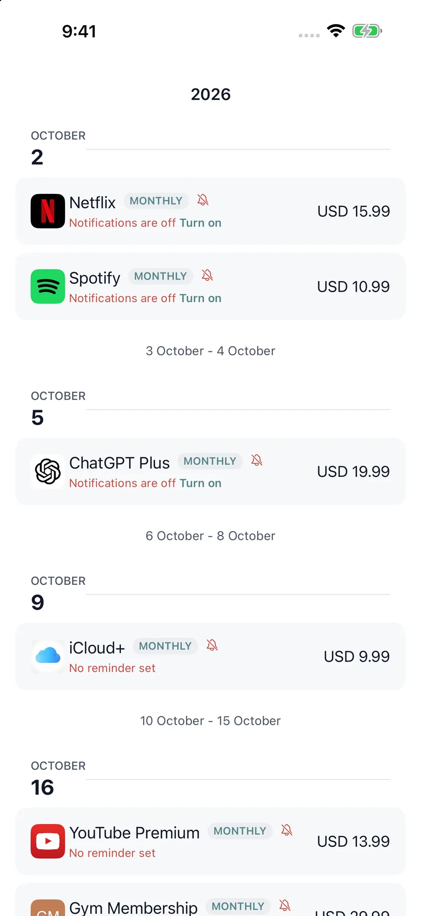 MyRenewals — Renewal calendar (en-AU)