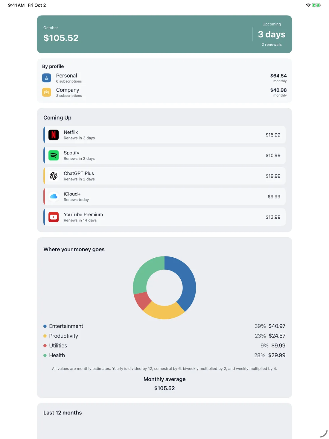 MyRenewals — Personal and company · iPad (en-US)