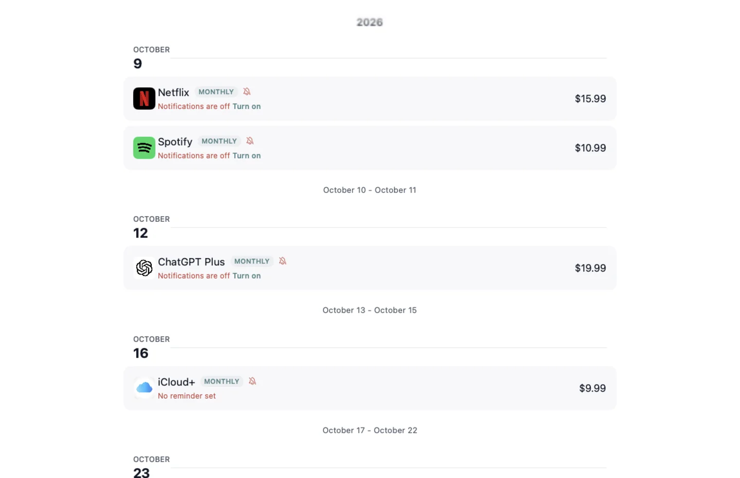 MyRenewals — Renewal calendar · Mac (en-US)