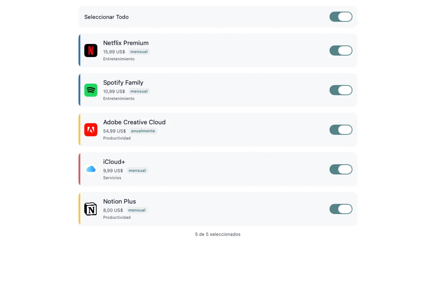 MyRenewals — Revisión de la importación · Mac (es)
