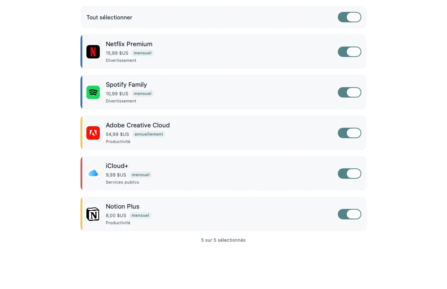 MyRenewals — Examen de l'importation · Mac (fr)