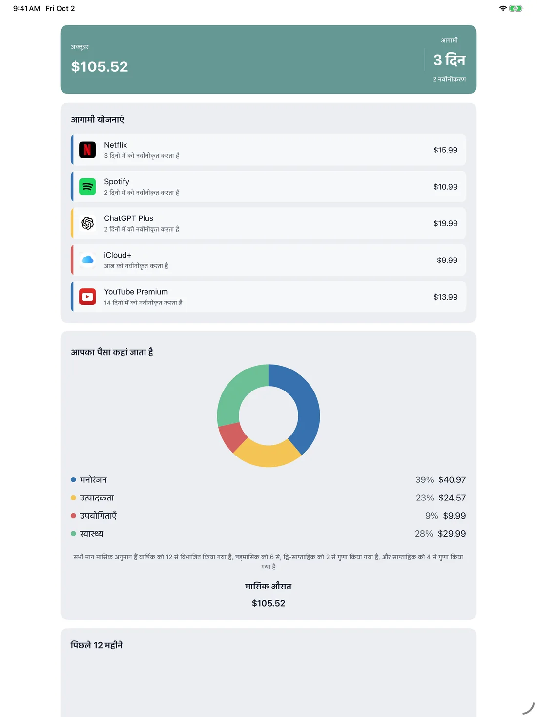 MyRenewals on iPad — hi