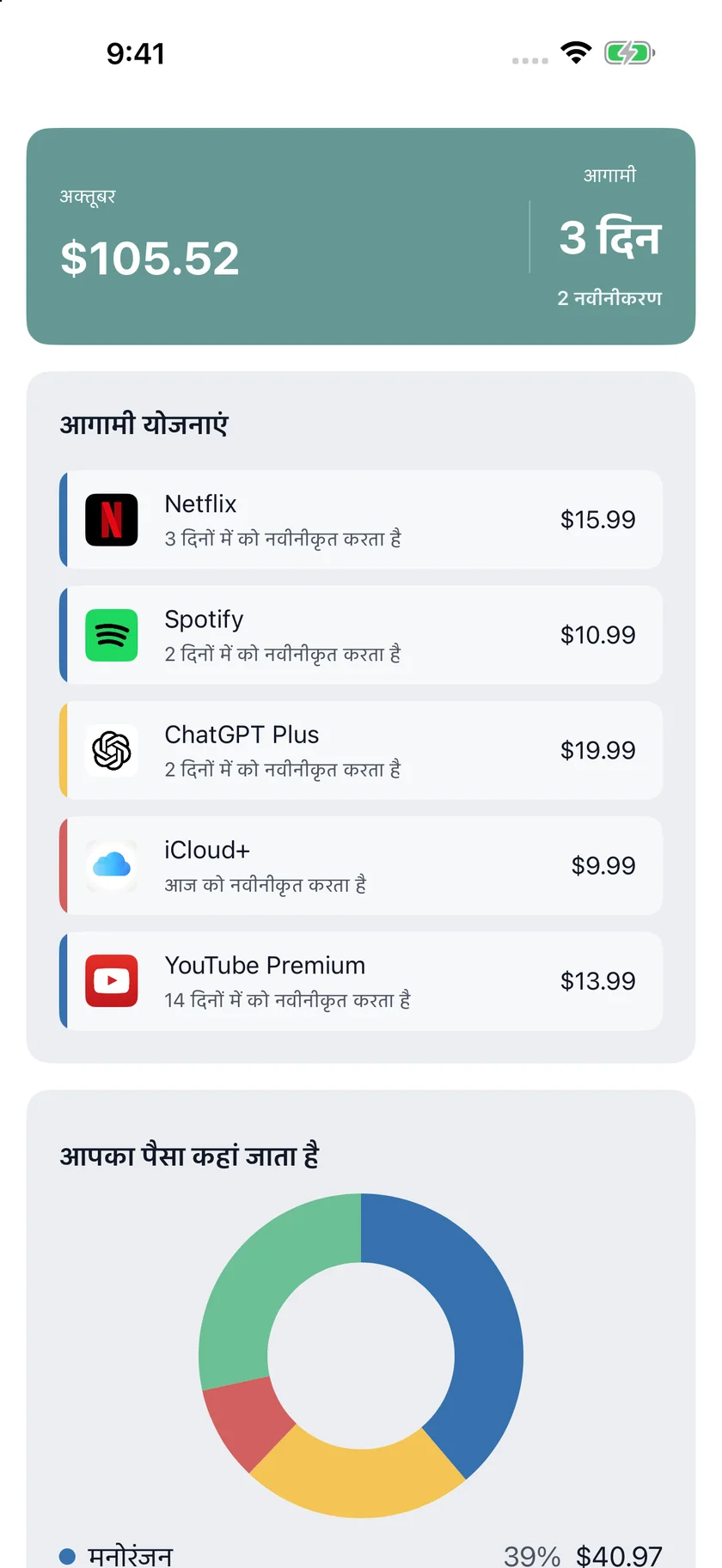 MyRenewals — आपका ओवरव्यू (hi)