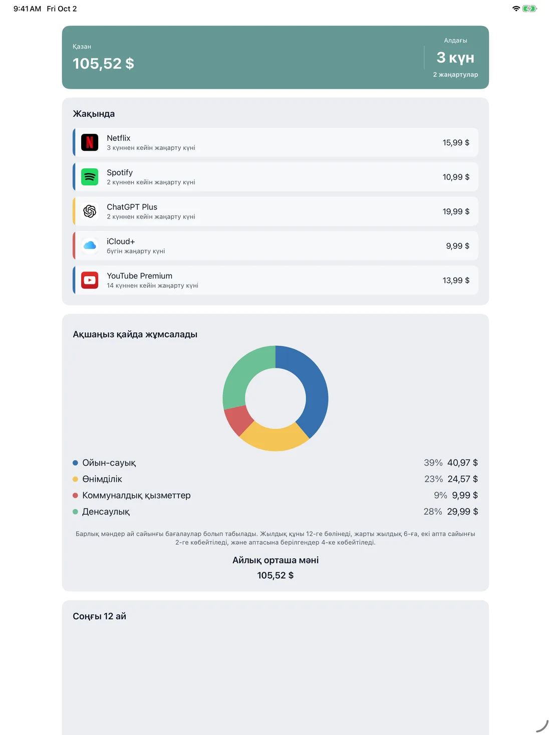 MyRenewals on iPad — kk