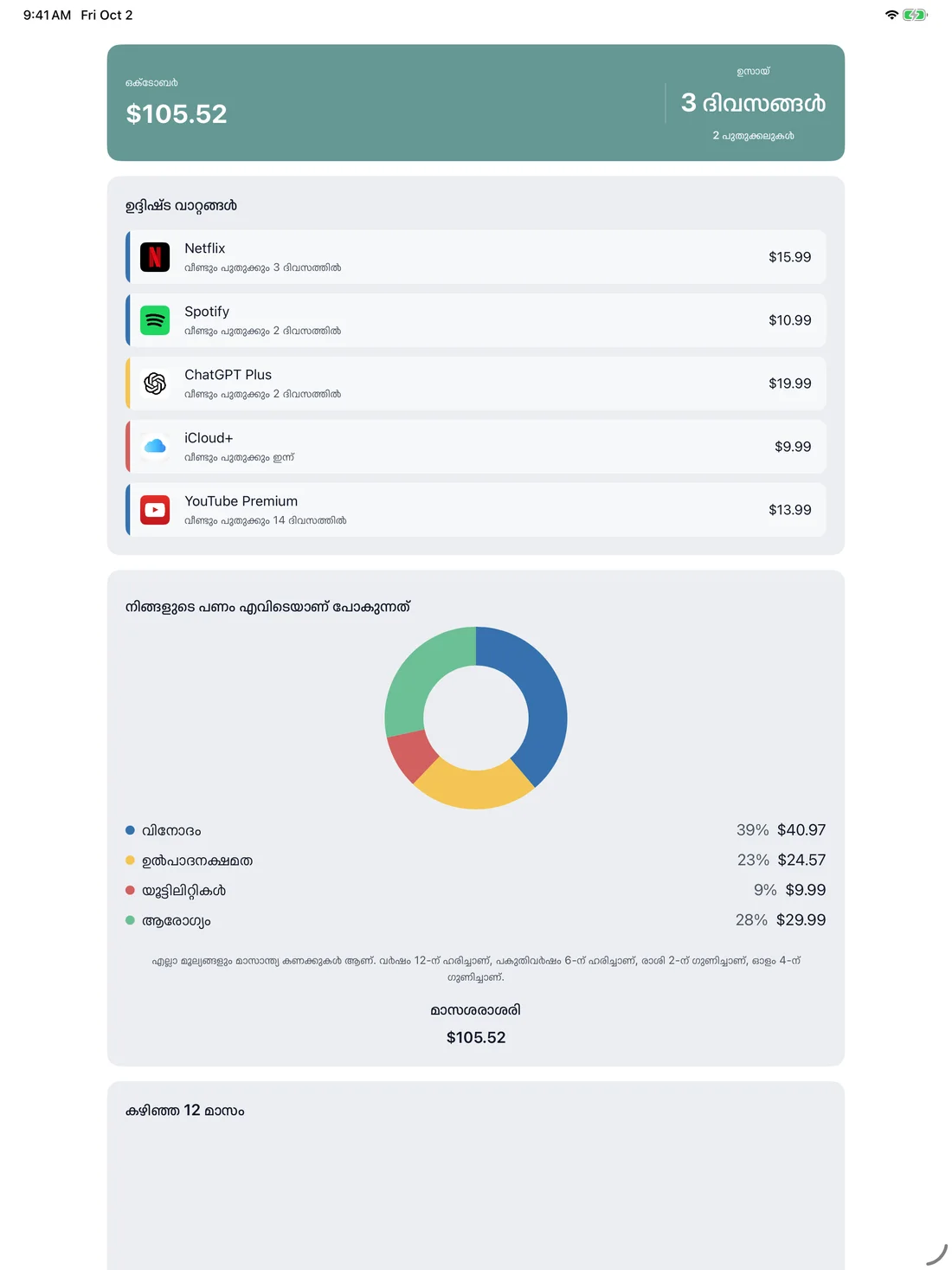 MyRenewals on iPad — ml