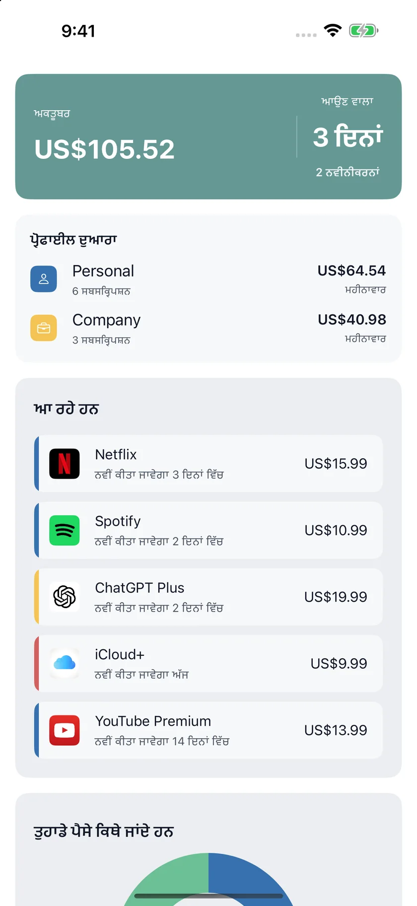 MyRenewals — ਨਿੱਜੀ ਅਤੇ ਕੰਪਨੀ (pa)