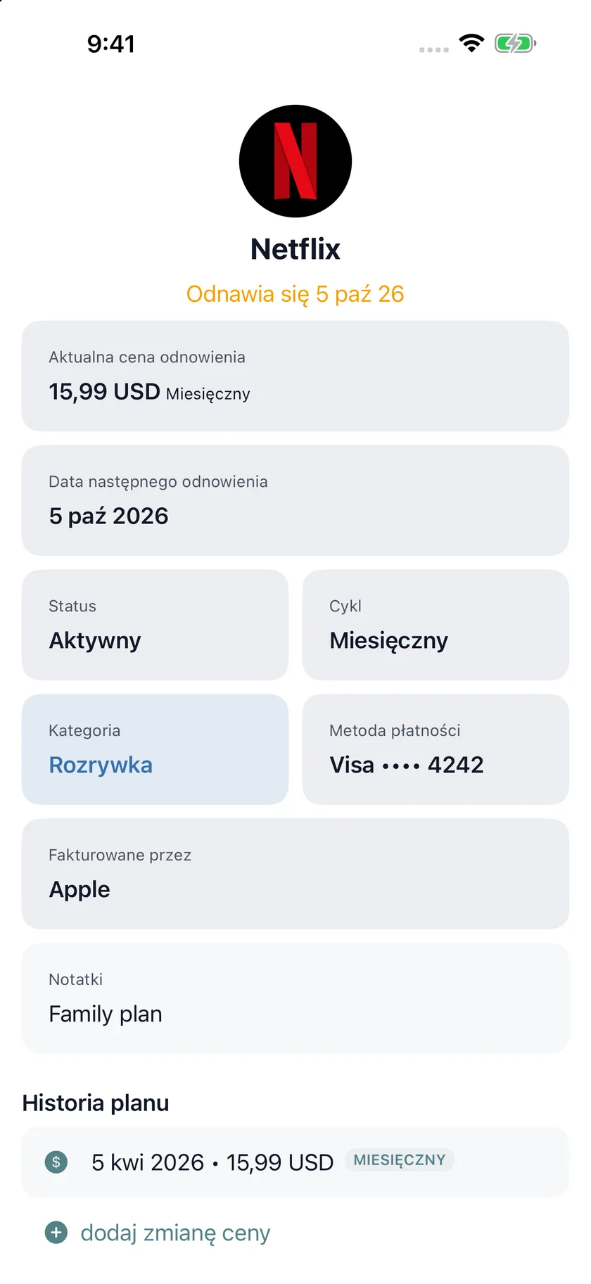 MyRenewals — Szczegóły planu (pl)