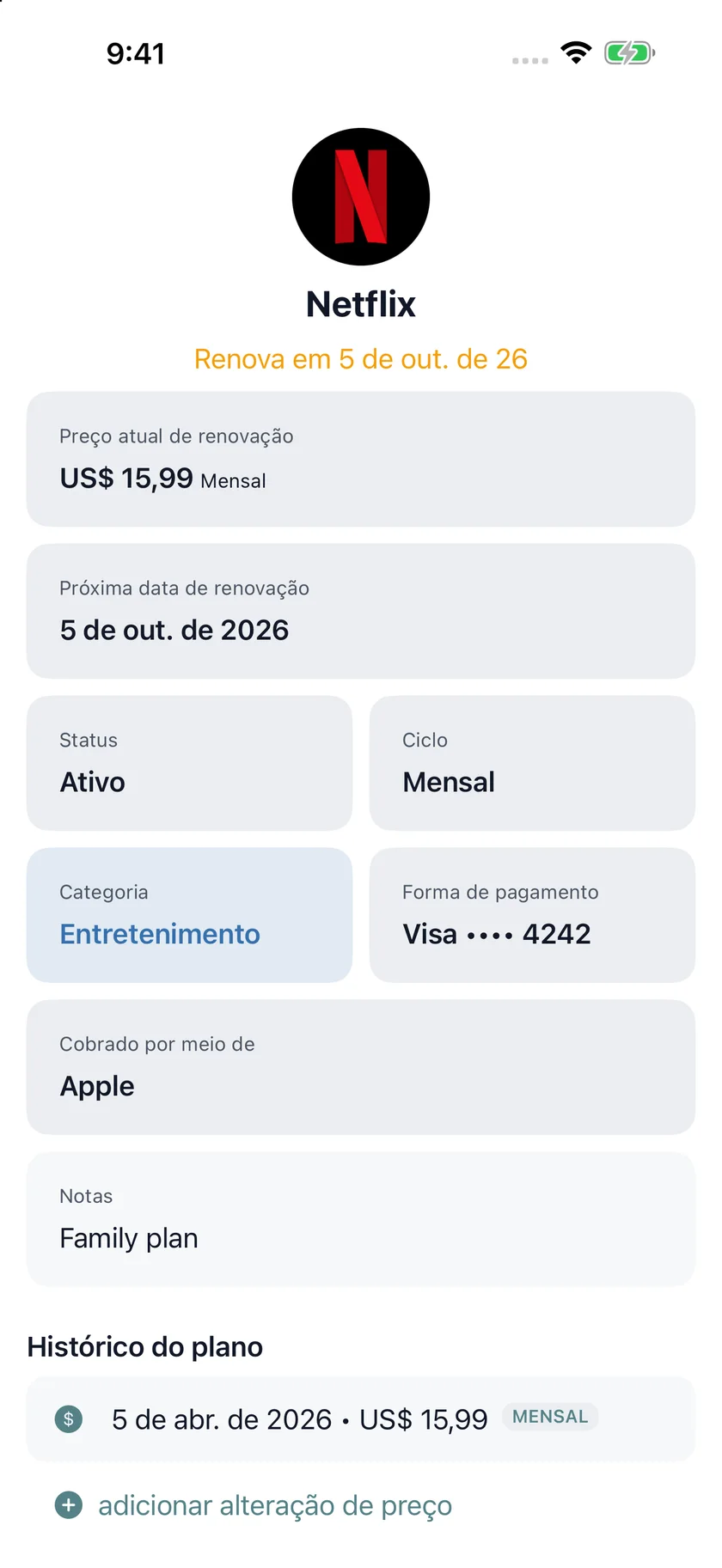MyRenewals — Detalhes do plano (pt-BR)