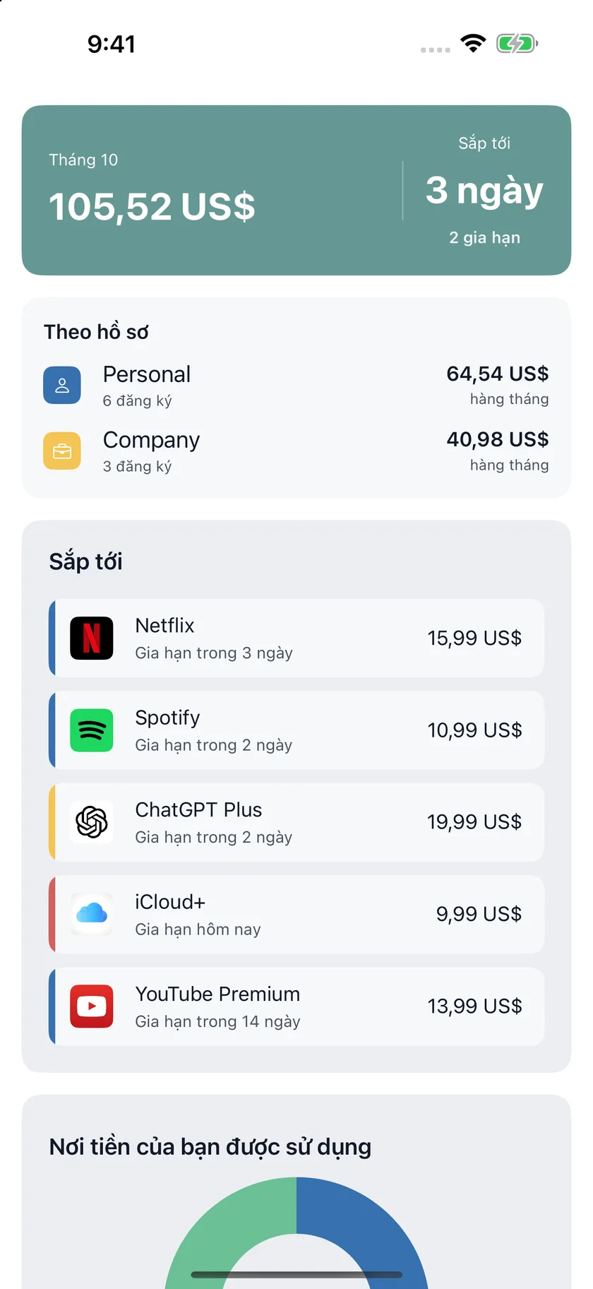 MyRenewals — Cá nhân và công ty (vi)