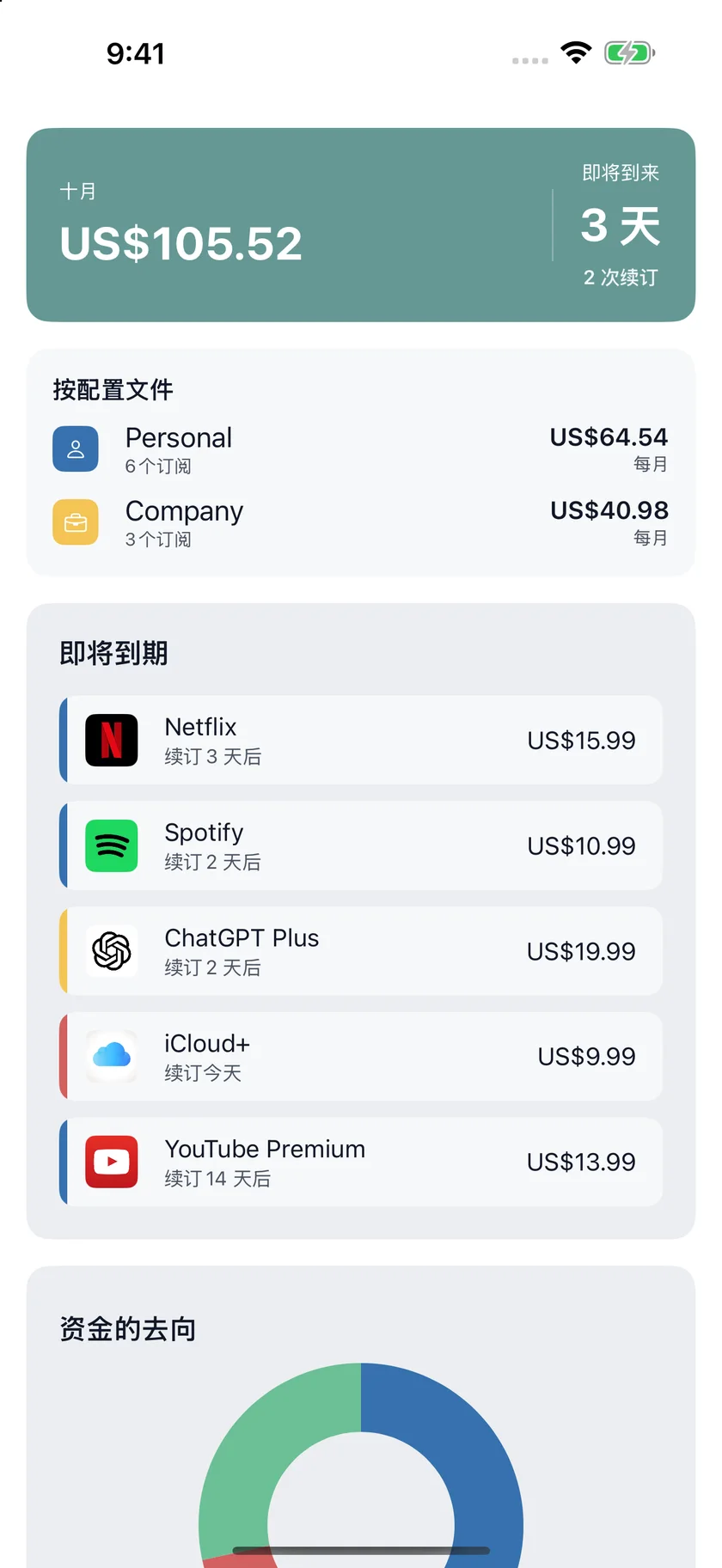 MyRenewals — 个人与公司 (zh-Hans)
