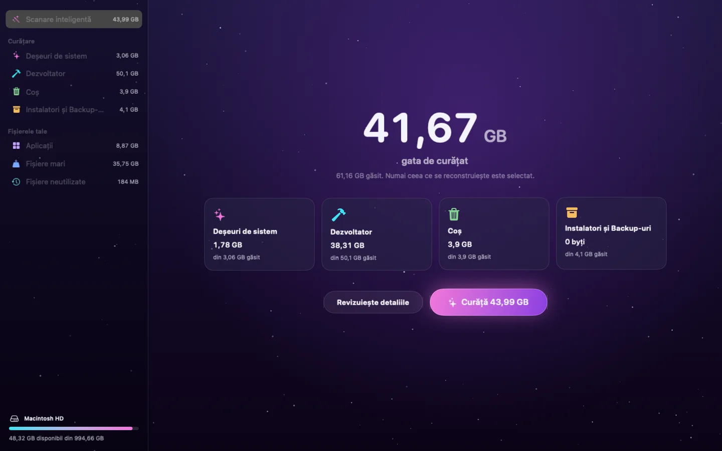 Poof — Scanare inteligentă (ro)