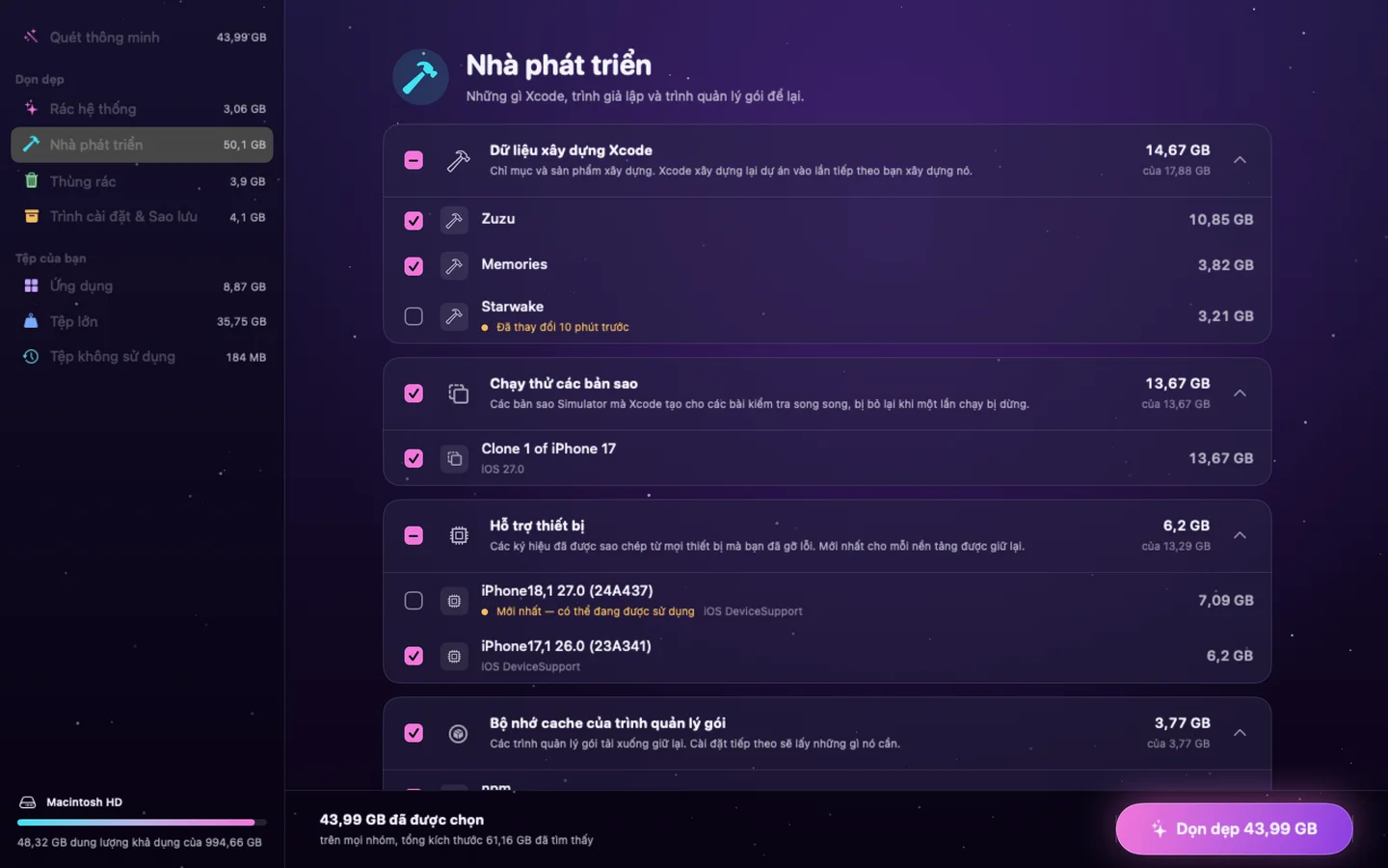 Poof — Nhà phát triển (vi)