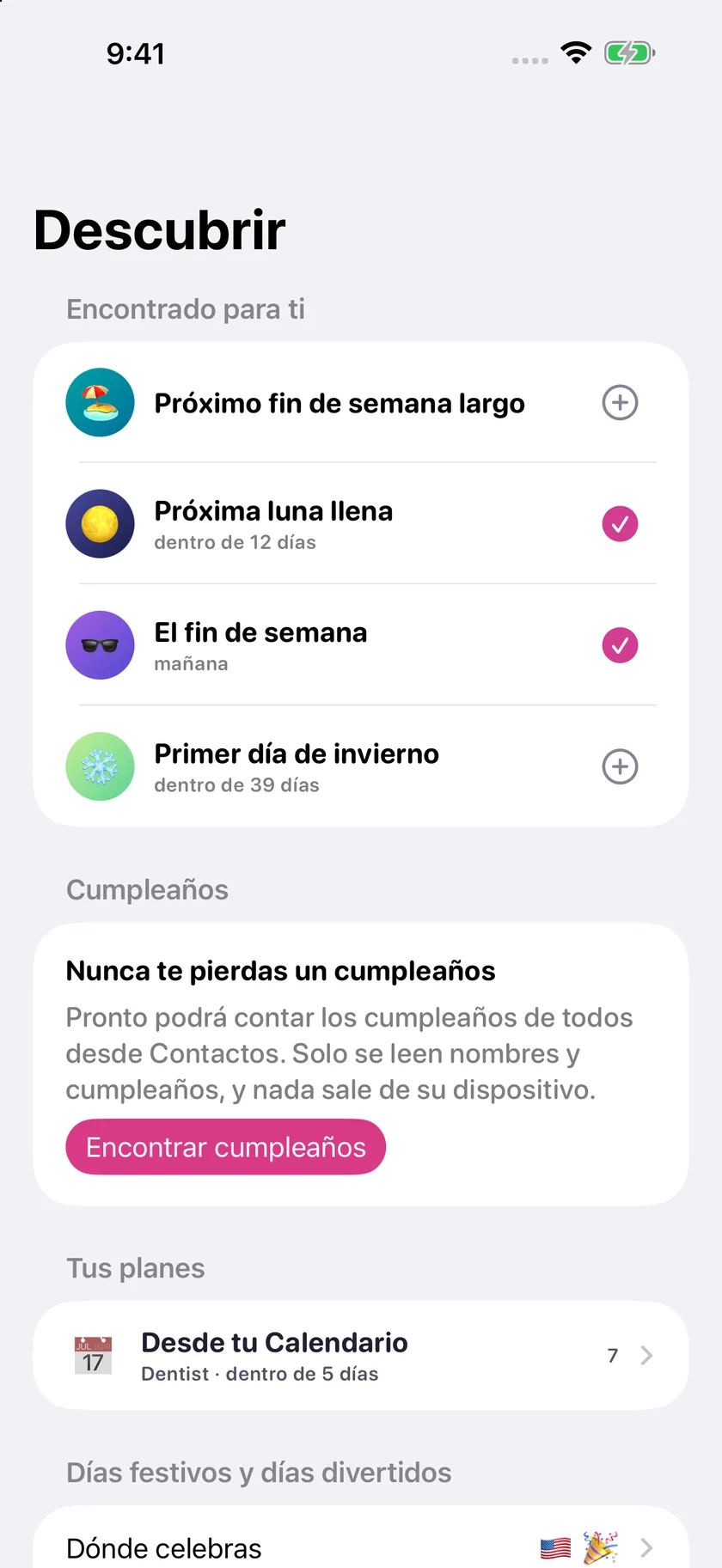 Soooon — Festividades (es-US)
