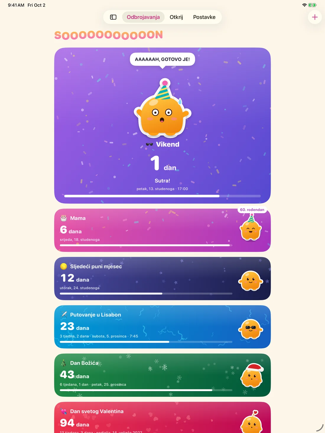 Soooon on iPad — hr