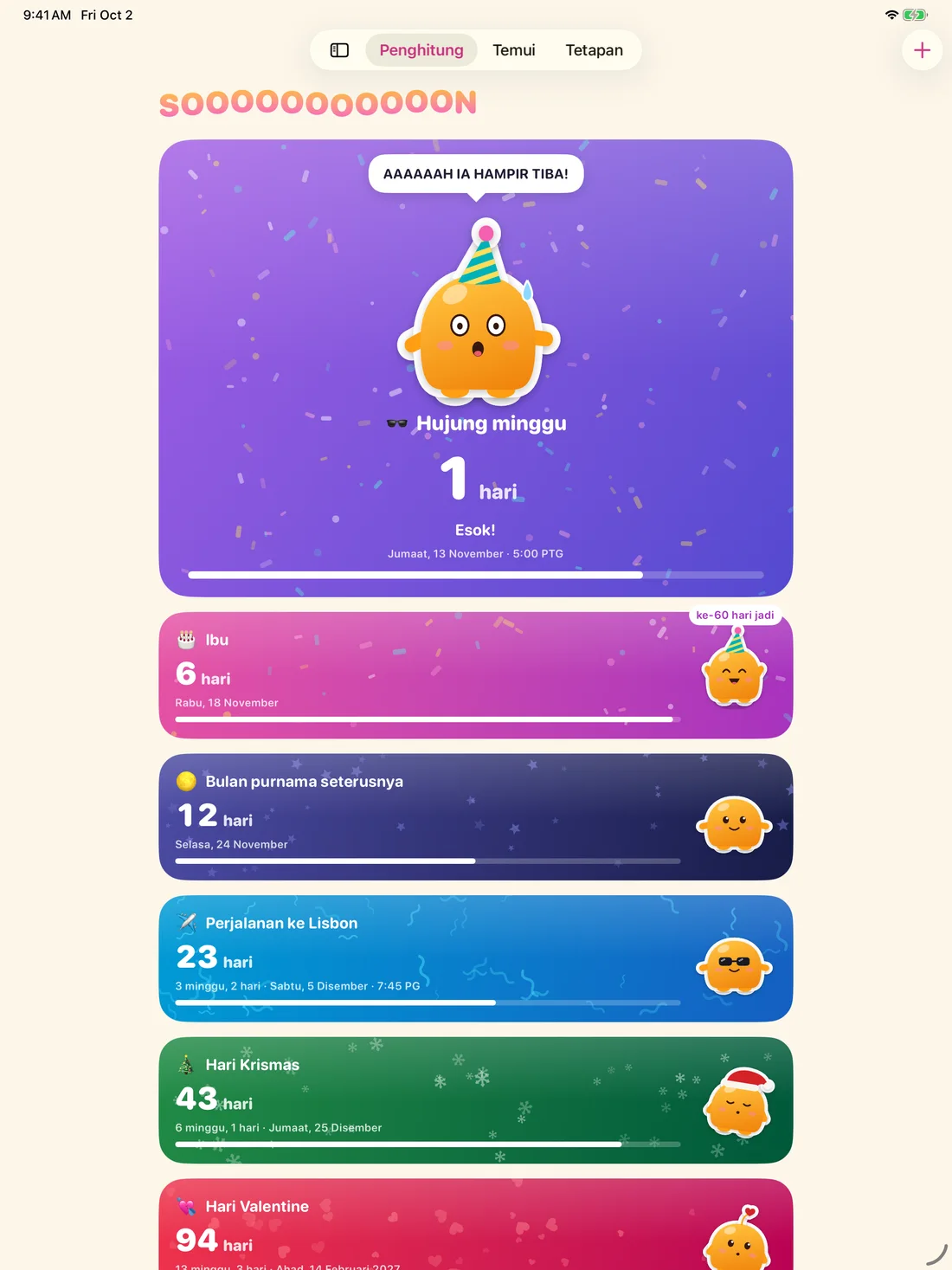 Soooon on iPad — ms