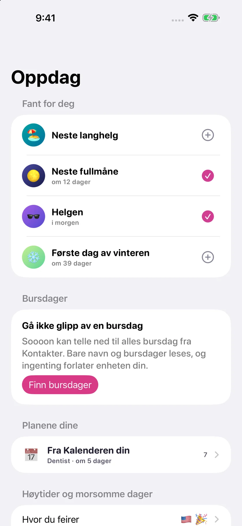 Soooon — Høytider (nb)
