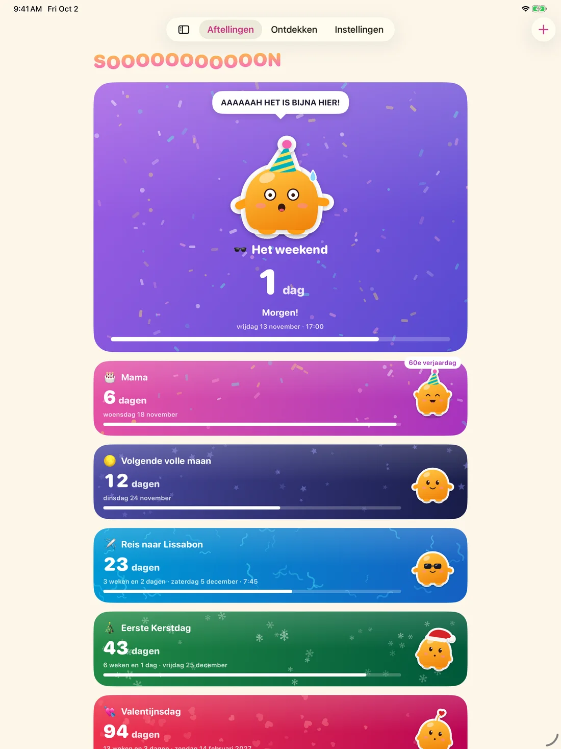 Soooon on iPad — nl