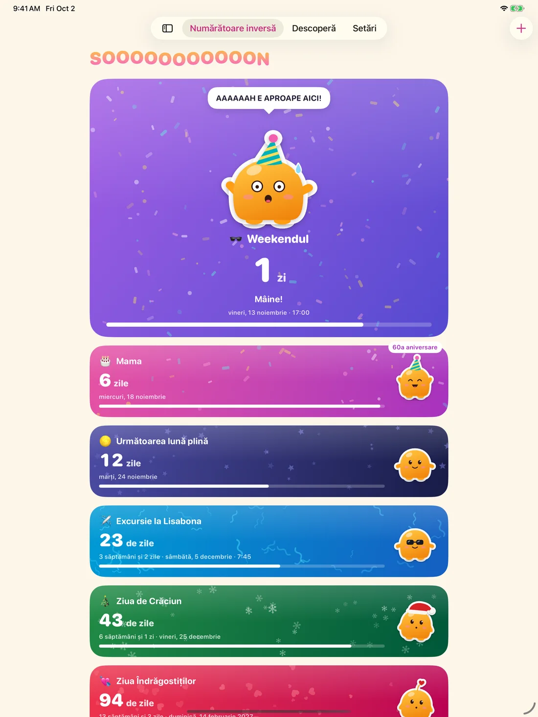 Soooon on iPad — ro