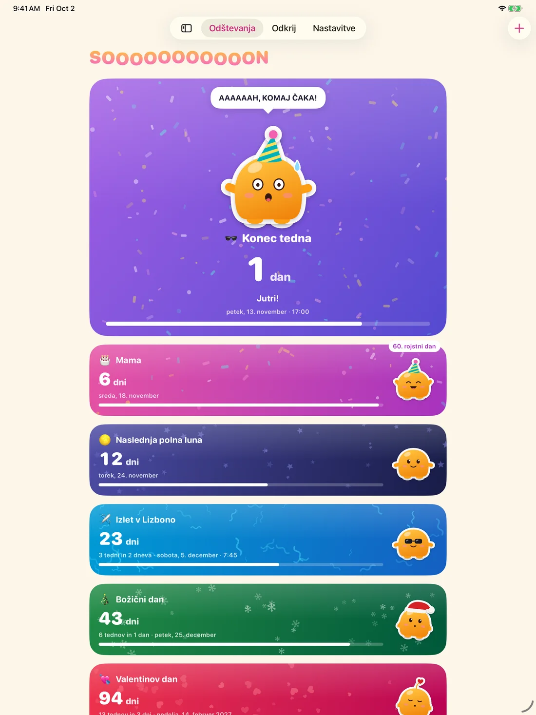 Soooon on iPad — sl