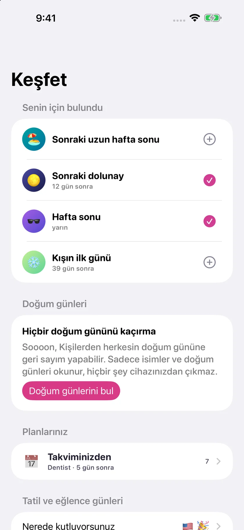 Soooon — Özel günler (tr)