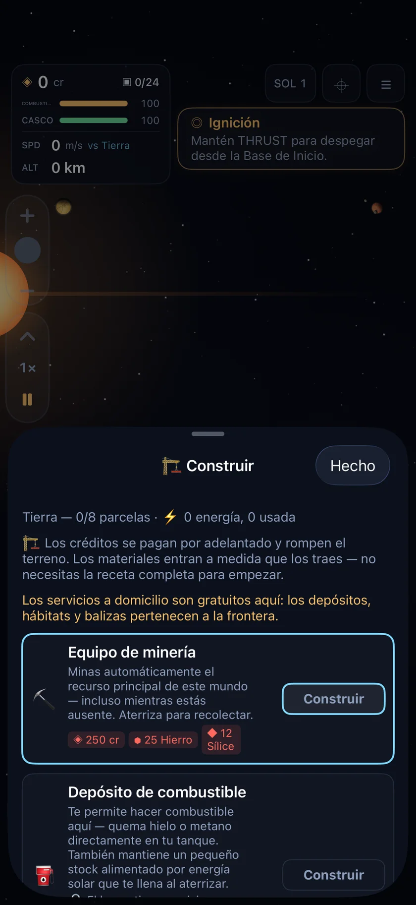 Sundust — Construye puestos de avanzada (es-419)