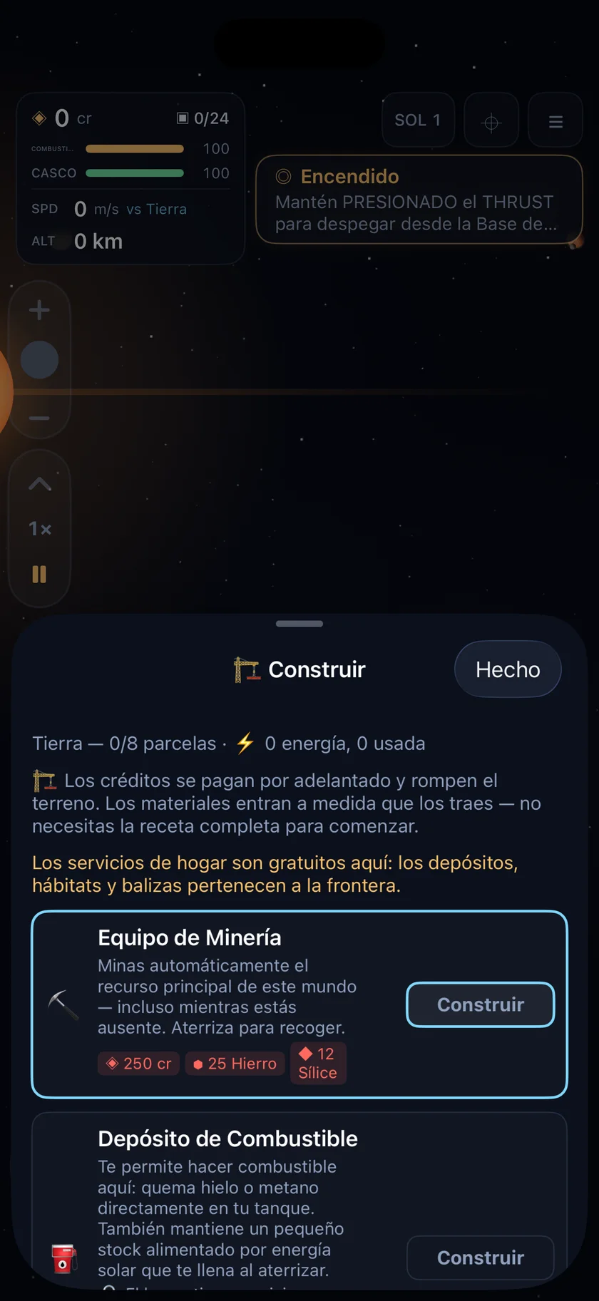 Sundust — Construye puestos de avanzada (es-US)