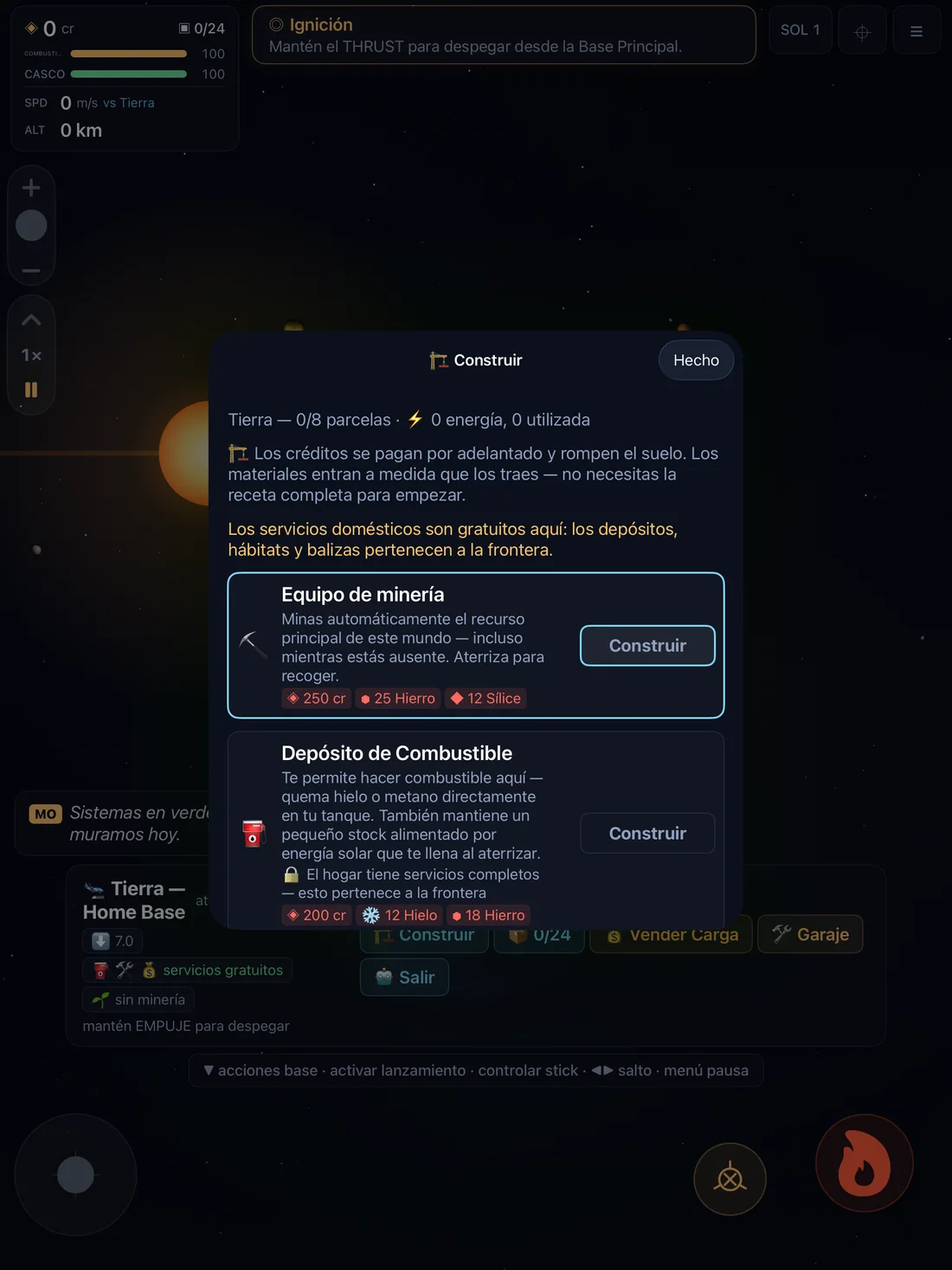 Sundust — Construye puestos de avanzada · iPad (es)