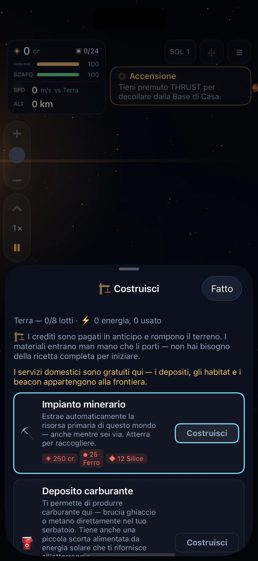 Sundust — Costruisci avamposti (it)