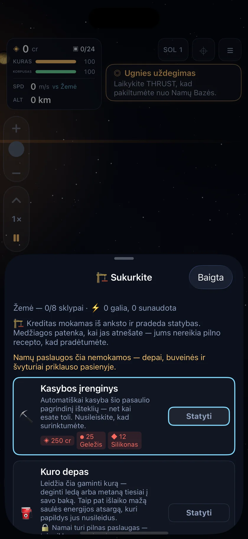 Sundust — Statykite bazes (lt)