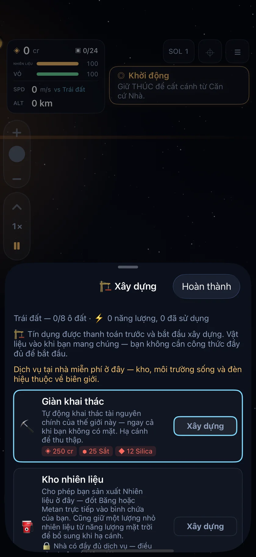 Sundust — Xây dựng tiền đồn (vi)