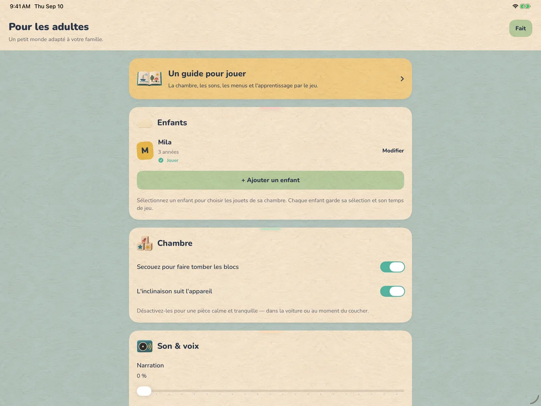 TumTum — Pour les adultes · iPad (fr)
