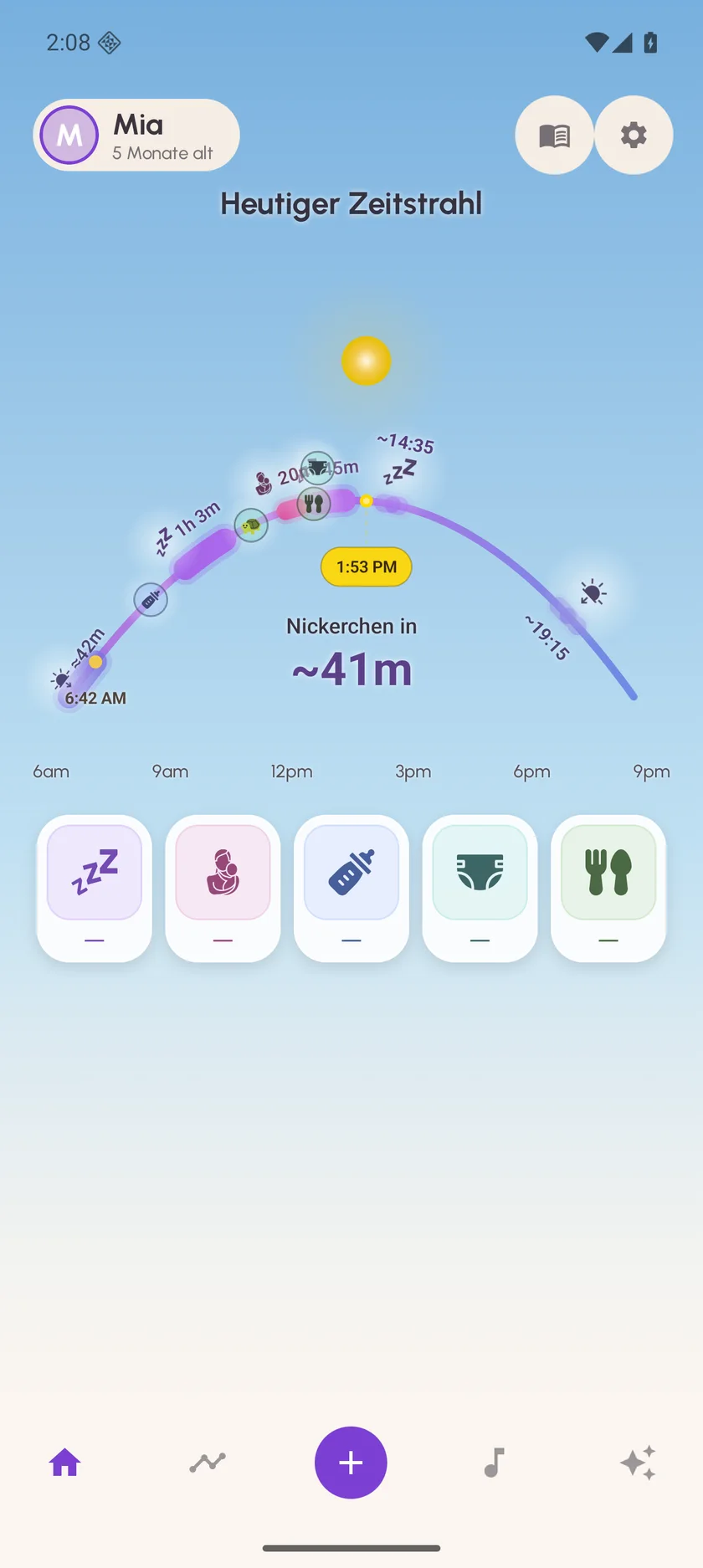 Zuzu — Schlaf- und Wachzeiten · Android (de)