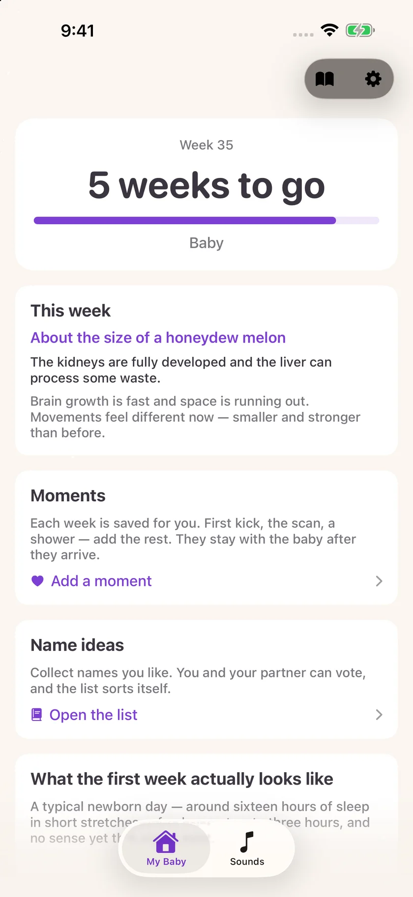 Zuzu — Pregnancy countdown (en-GB)