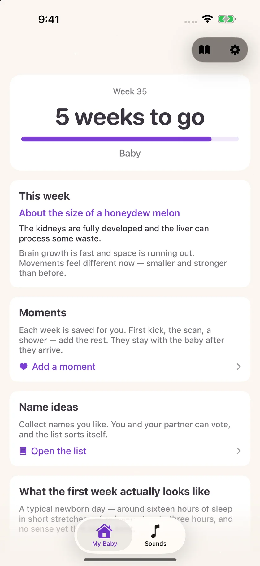 Zuzu — Pregnancy countdown (en-IN)