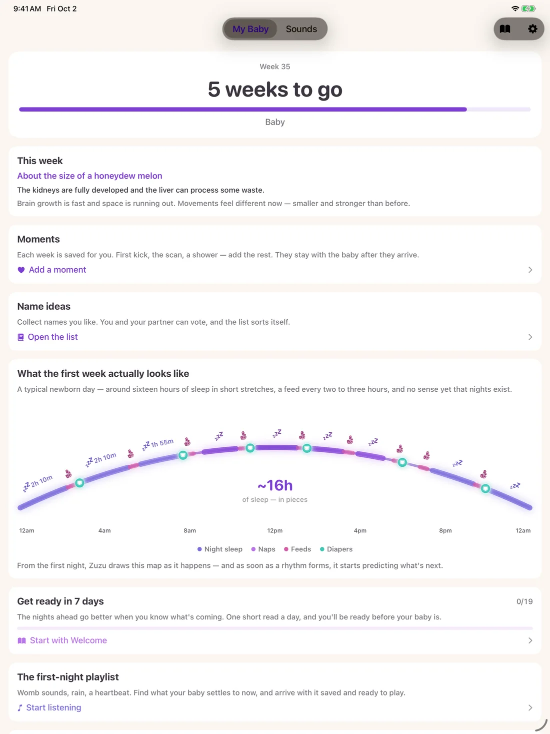 Zuzu — Pregnancy countdown · iPad (en-US)