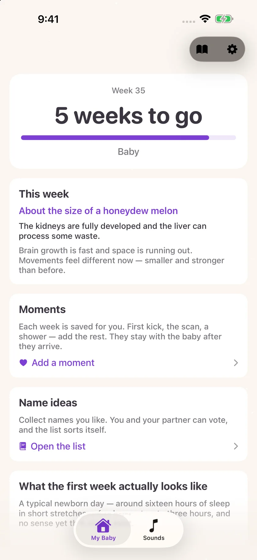 Zuzu — Pregnancy countdown (en-US)