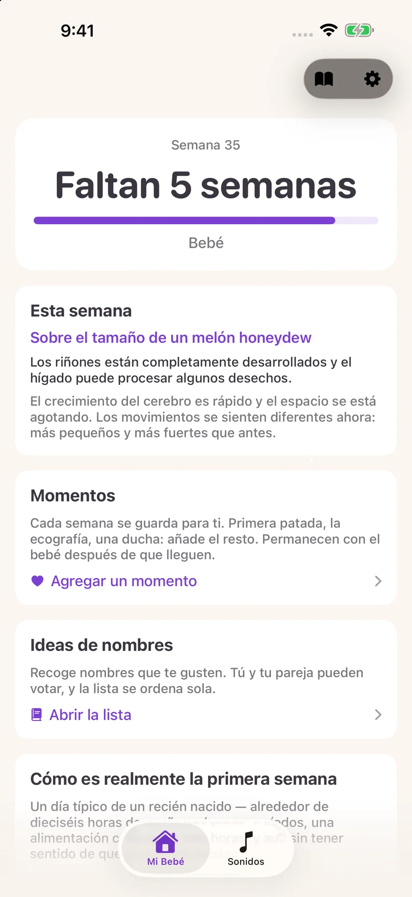 Zuzu — Cuenta atrás del embarazo (es-US)