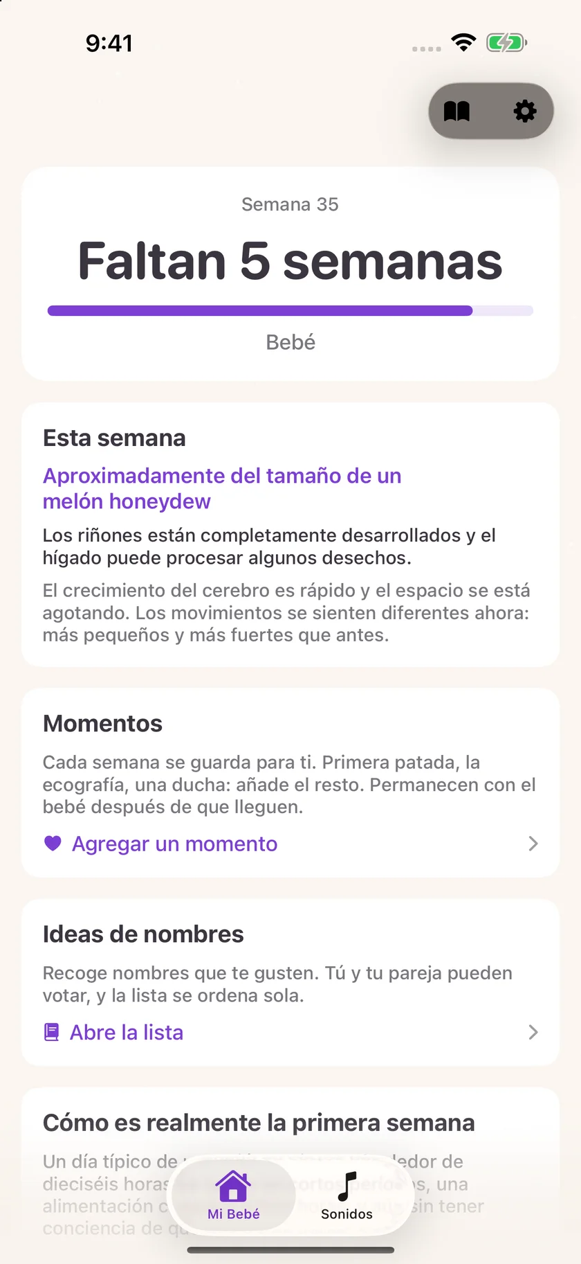 Zuzu — Cuenta atrás del embarazo (es)