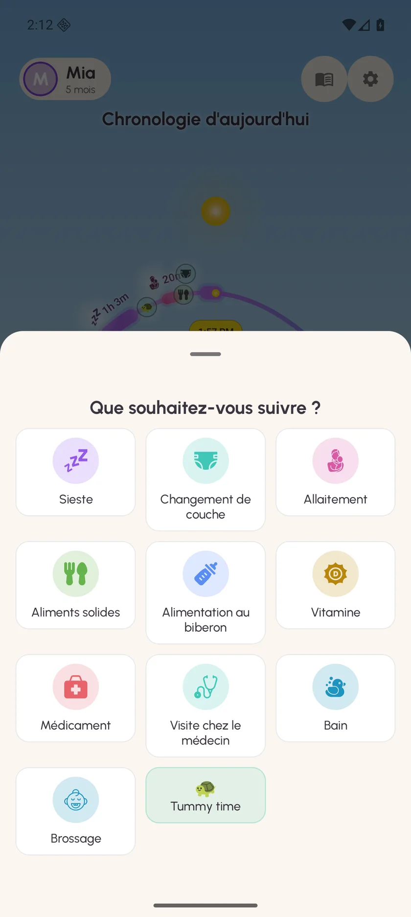 Zuzu — Aperçus des soins de bébé · Android (fr)
