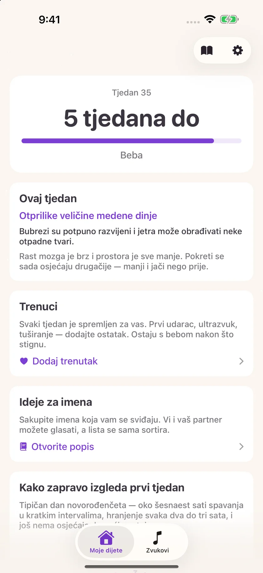 Zuzu — Odbrojavanje do poroda (hr)