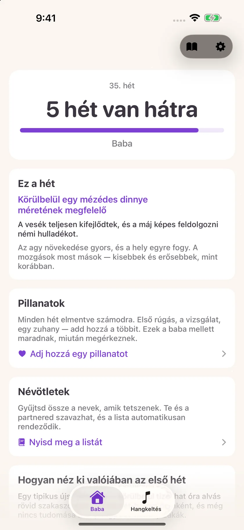 Zuzu — Várandósság-visszaszámláló (hu)