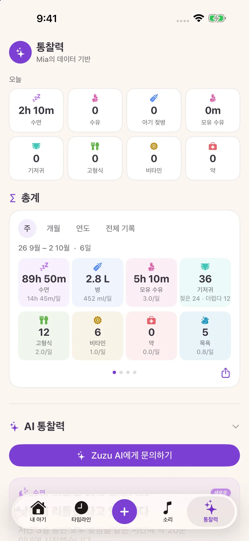 Zuzu — 육아 관련 정보 및 통계 (ko)