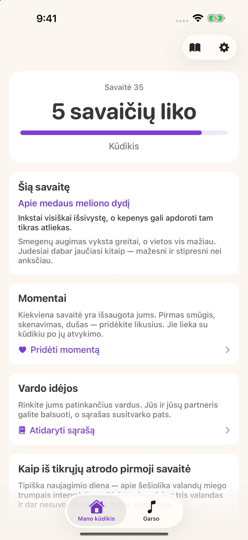 Zuzu — Nėštumo atgalinis skaičiavimas (lt)
