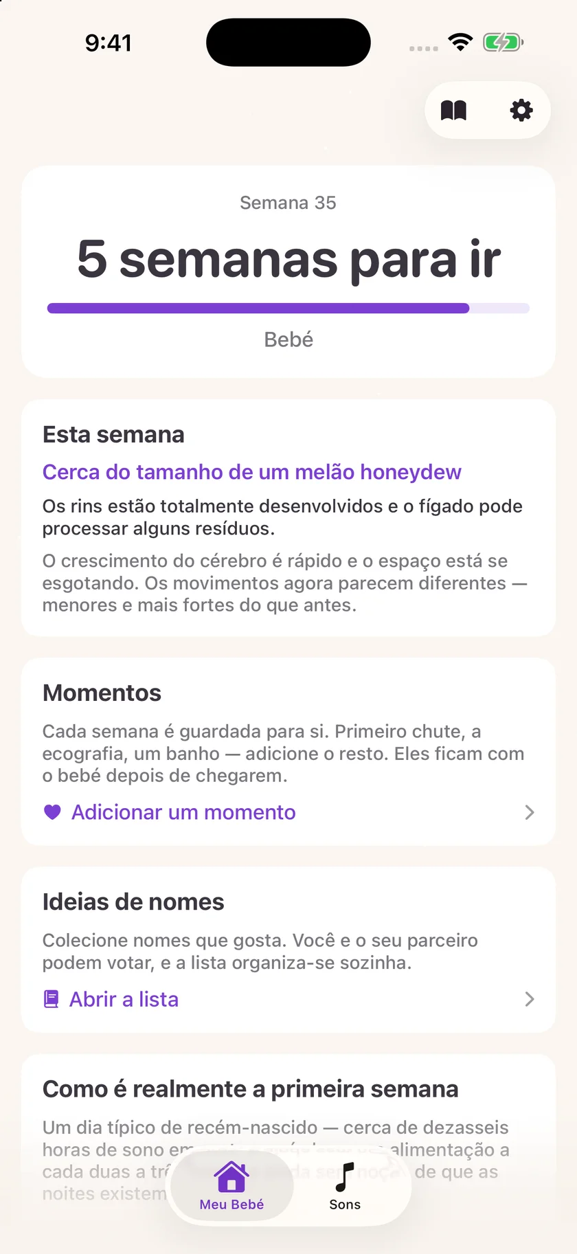 Zuzu — Contagem decrescente da gravidez (pt-PT)