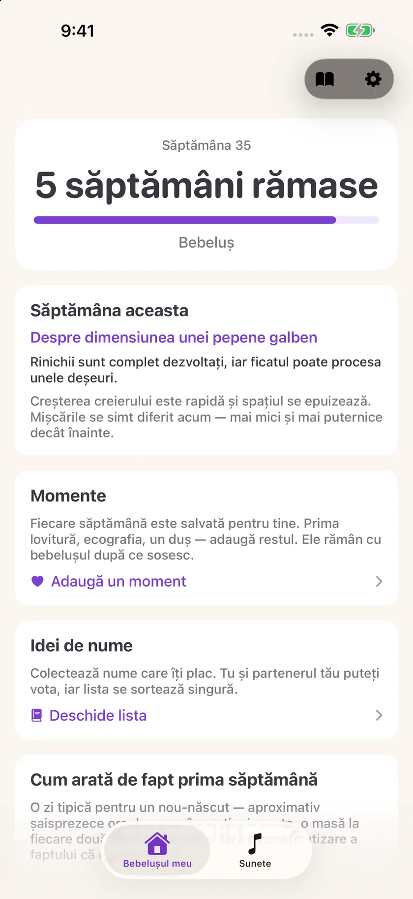 Zuzu — Numărătoarea inversă a sarcinii (ro)