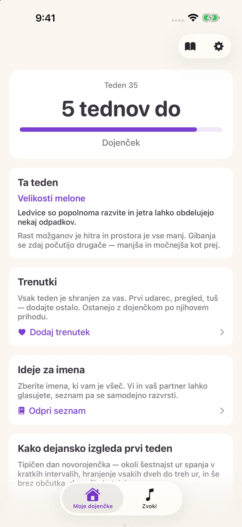 Zuzu — Odštevanje do poroda (sl)